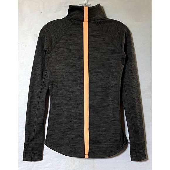 Under Armour Sweatshirt Women S Gray Pink Cold Gear 1/4 Zip Thumb Holes NWOT - Picture 3 of 13